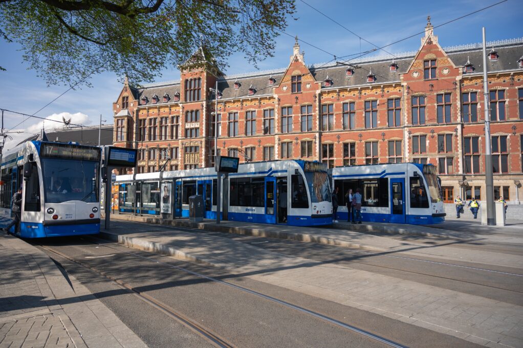 Trams Amsterdam Centraal